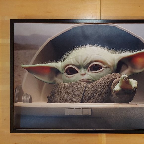 Mandalorean Grogo Silk canvas Fabric Poster (24" x 36" appro… - Picture 1 of 2